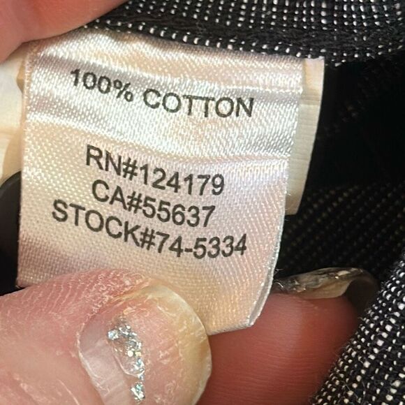 Johnston & Murphy Black Plaid Button Down shirt L Large 100% cotton - Picture 6 of 7